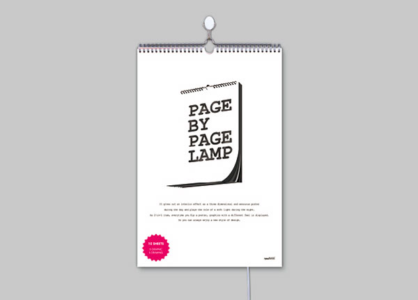 每天都可以換新燈的Pagebypage lamp 