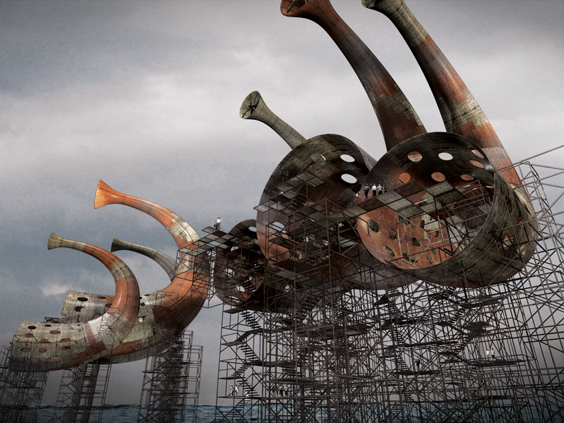 以風吹起藝術的號角，丹麥風力發電共鳴裝置