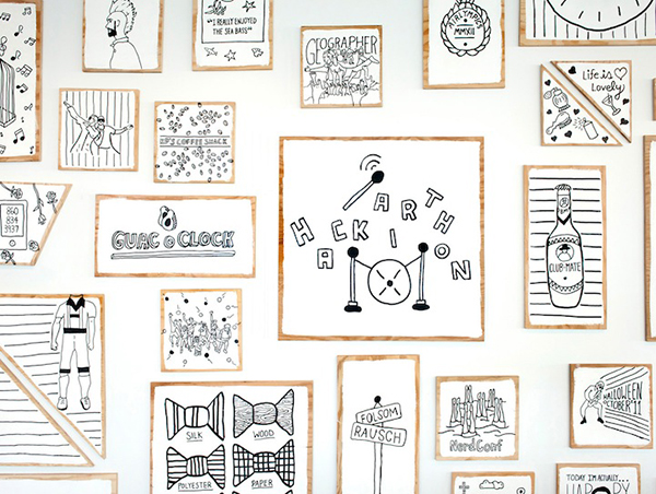 利用插畫將生活經驗當作靈感，辦公室大變身