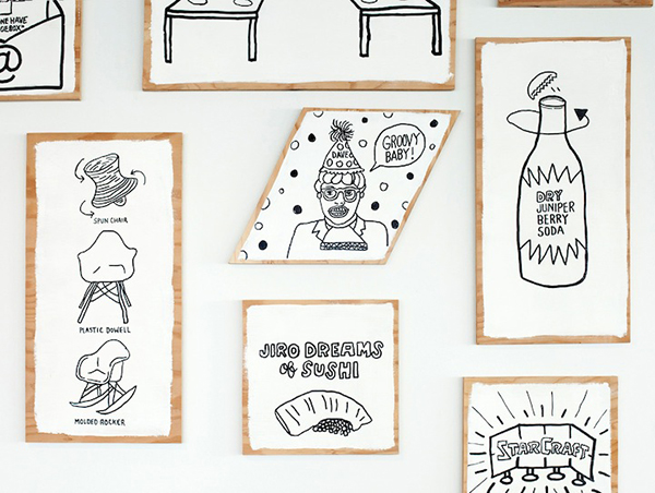 利用插畫將生活經驗當作靈感，辦公室大變身