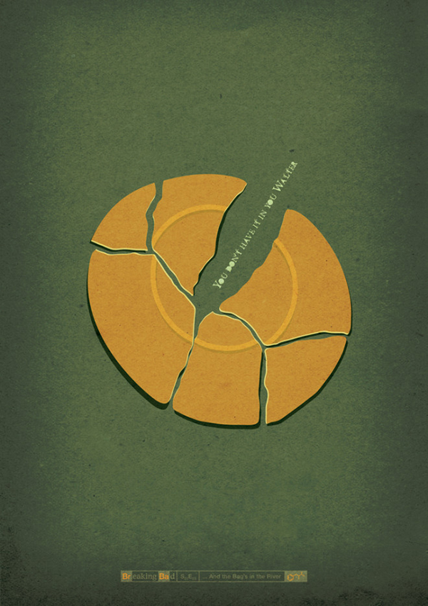 記錄每個難忘的 Breaking Bad 時刻極簡海報