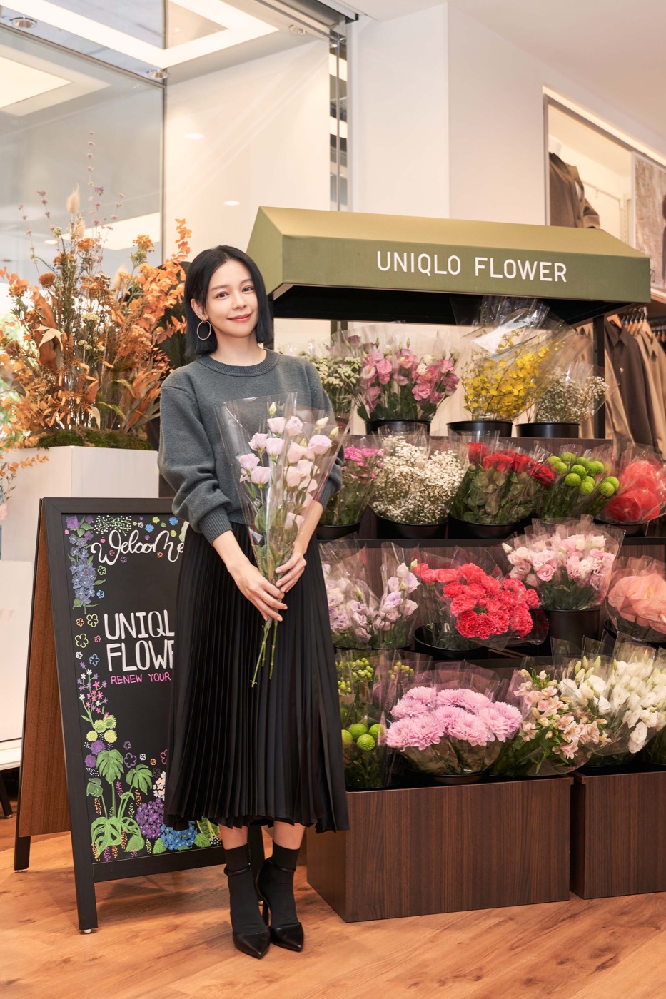 UNIQLO TAIPEI旗艦店4大亮點!全台首間UNILQO花店、親子閱讀空間、台日藝術家裝置