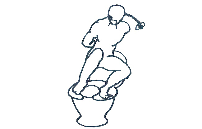 便便姿勢佳！令人超級分心的日本蹲廁所 48 式漫畫