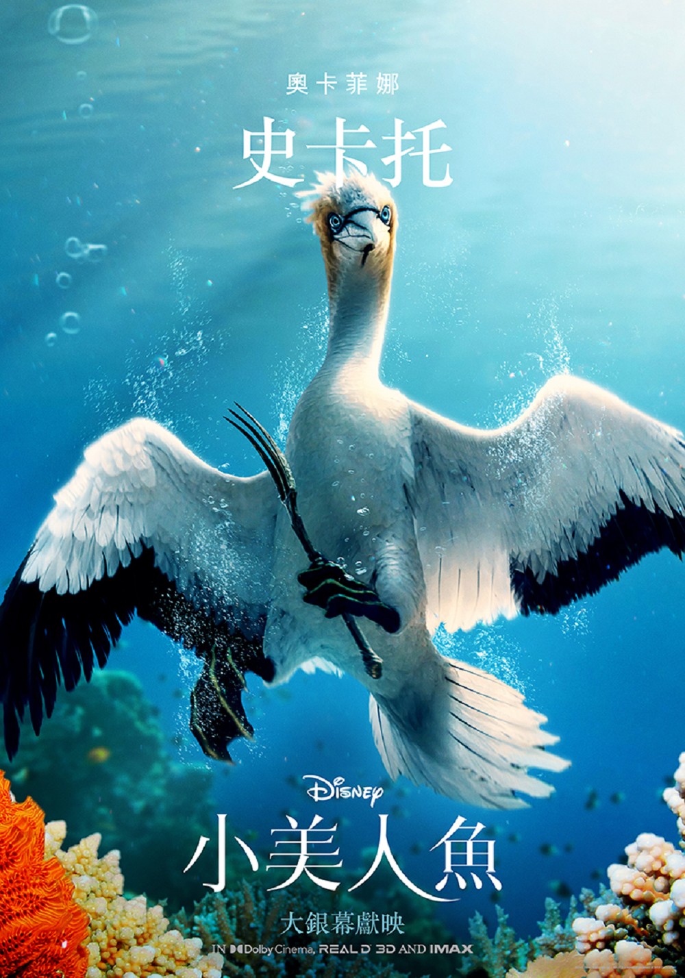 《小美人魚》真人版角色海報！愛麗兒、烏蘇拉、川頓國王、人魚姐姐造型亮相