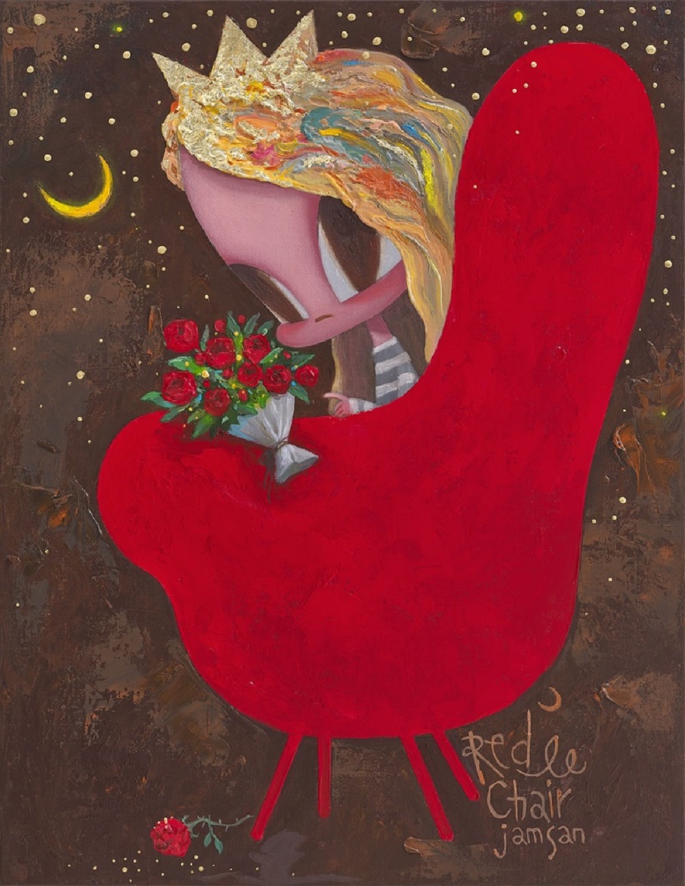 韓國藝術家JAMSAN台灣首展《From Rose》！17幅畫作用童話風格訴說人性深處情感