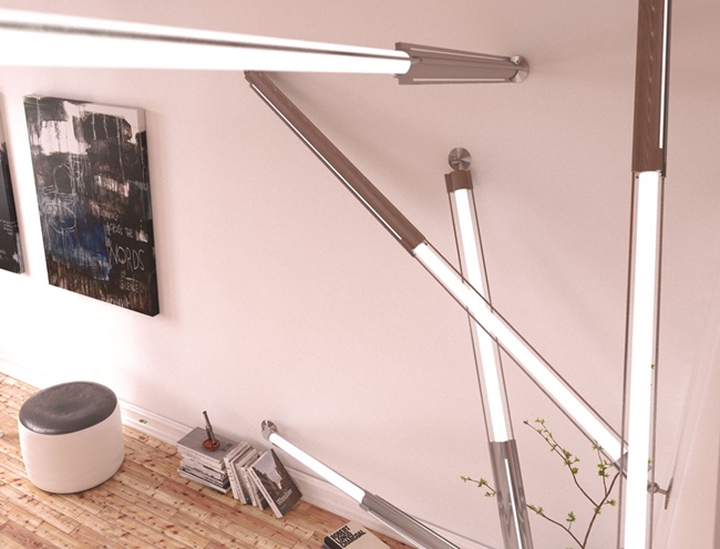 燈具 + 伸縮桿，Xtension Light 可自由調整長度的伸縮壁燈