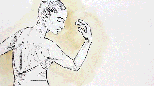 用筆捕捉舞者的生命力，旋轉 1,250 張畫的舞動人生