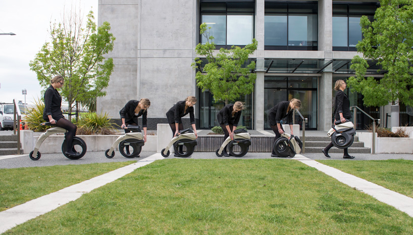 想停哪兒就停哪，可折疊式電動單車 Yikebike