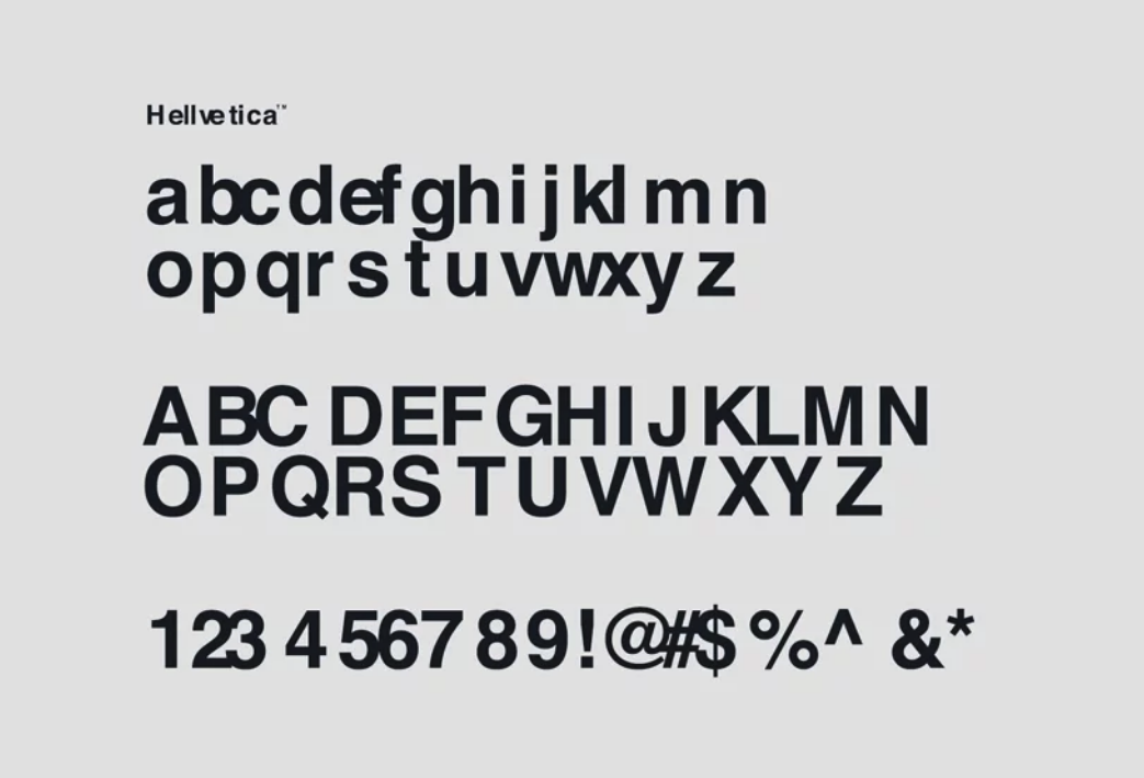 萬聖節惡整設計人的字體 Helvetica 不良版字體 Hellvetica 多個
