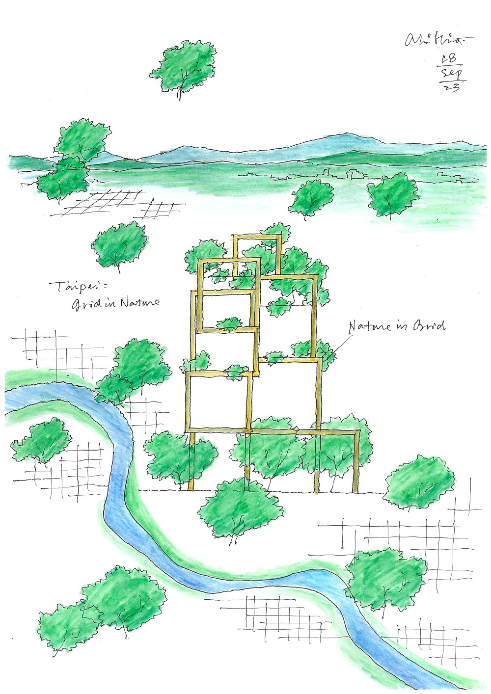 平田晃久台灣建築新作「義泰田境」！結合城市景緻、綠意的纏繞相容性住宅
