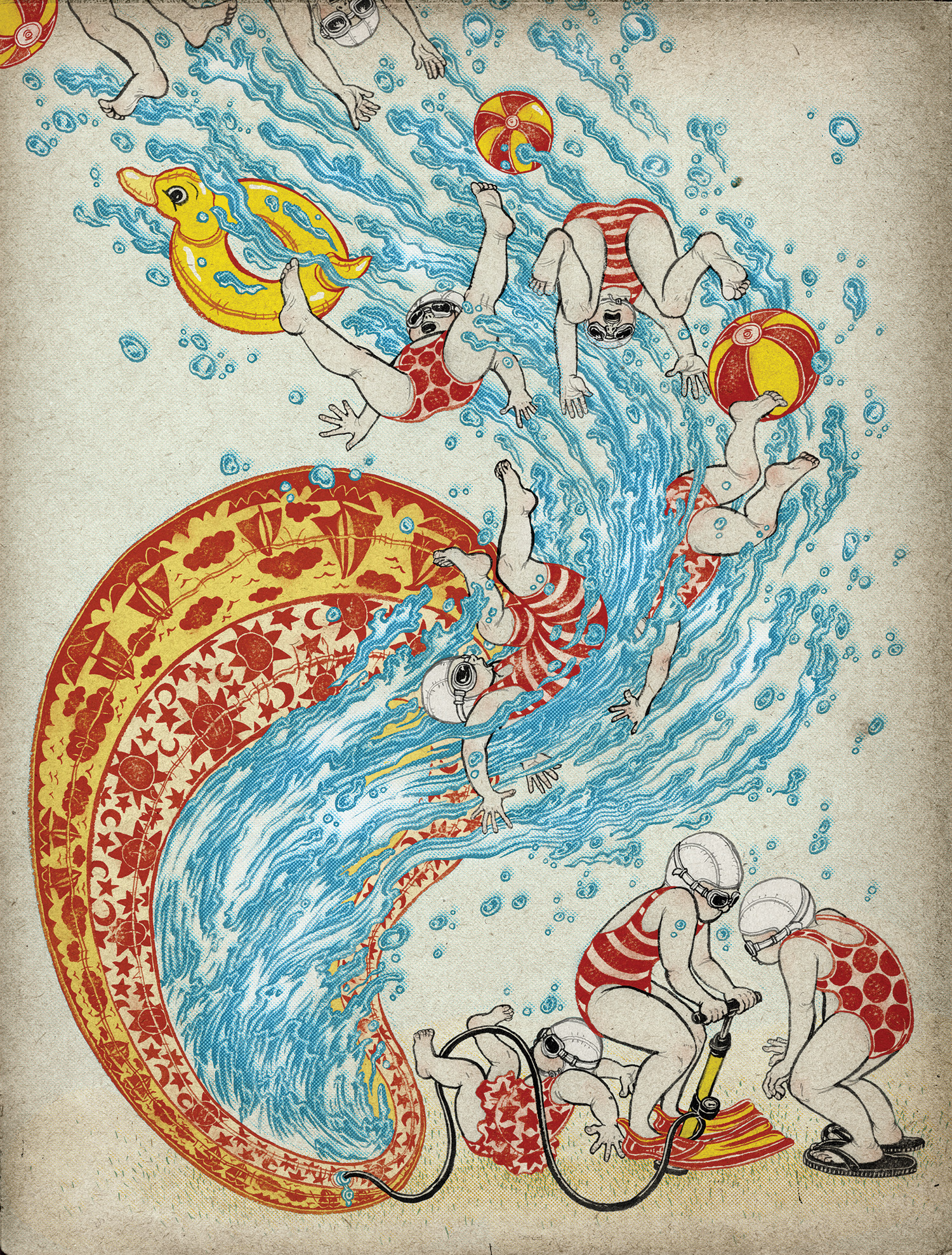 日本插畫家清水裕子的異想世界!融合東方浮世繪細膩與西方狂放的風格創作