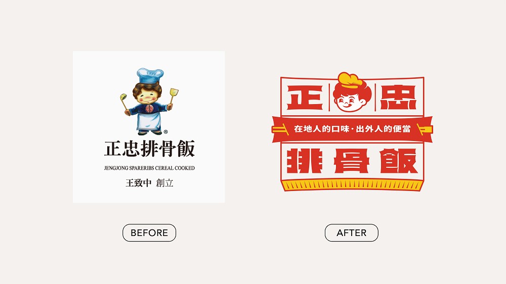 正忠排骨飯全新品牌識別！無氏製作延續正忠紅打造排骨體、排骨君GOODBOY