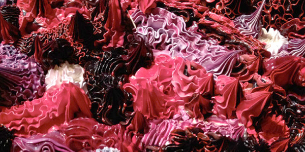 看起來很好吃的擠花袋裝置藝術