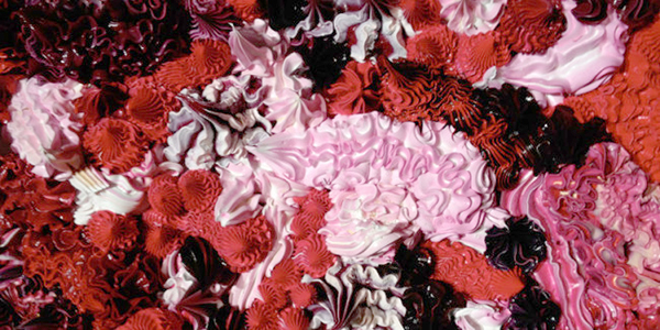 看起來很好吃的擠花袋裝置藝術