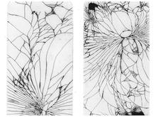手機摔壞也很美 英國藝術家畫螢幕裂痕