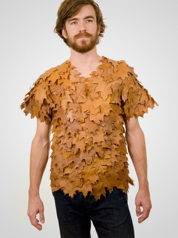 摩登原始人專用的樹葉T恤