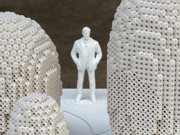 利用3D技術創造出來的循環冷卻格屏