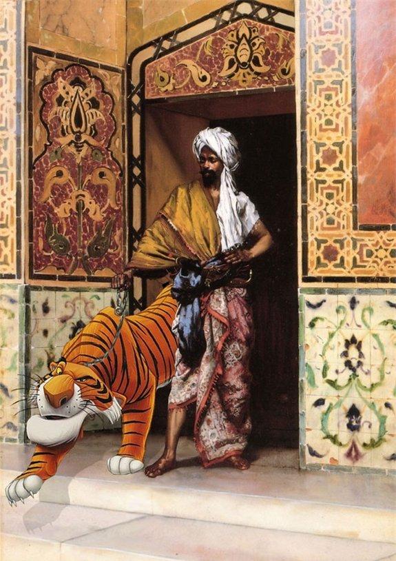 當名畫遇上卡通人物會發生什麼事呢？