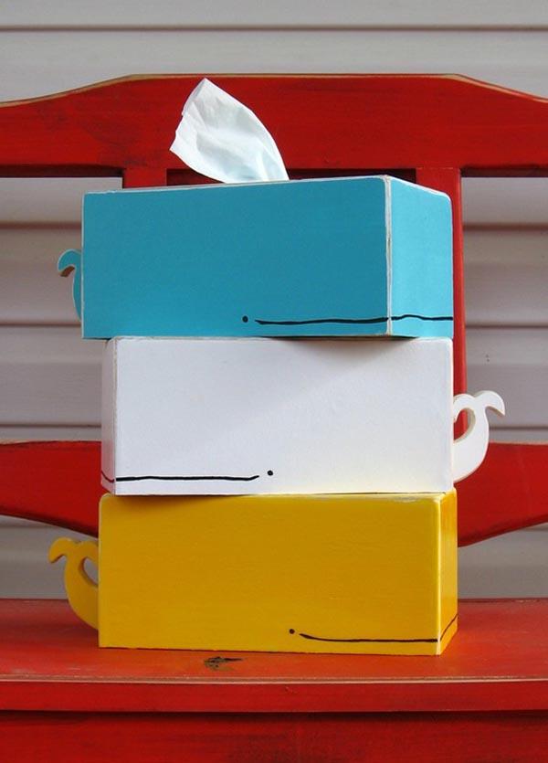 就好像鯨魚在噴水的面紙盒