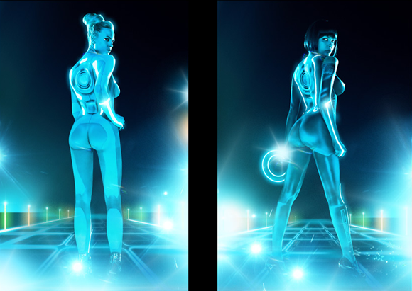 科幻結合肉體！(誤) PLAYBOY也要TRON一下啊！(上班不宜)