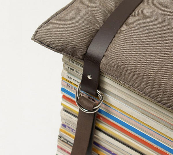 [DIY ok] 看不完的雜誌就拿來當凳子坐吧！