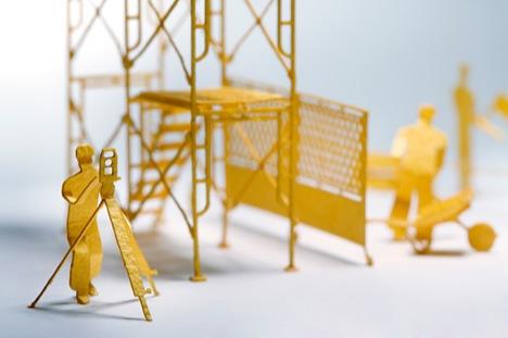 千變萬化的迷你模型紙人