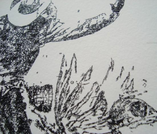 神人創作！用上千個字母完成的文字畫