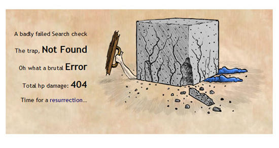 20 個很有梗的「404 Error」網頁出錯頁面