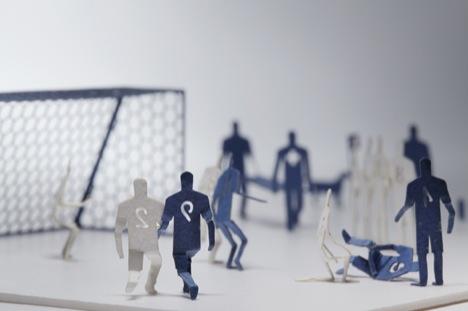 千變萬化的迷你模型紙人