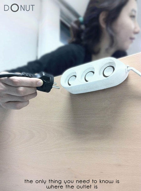 插頭的另一種解決方案：Donut Plug Socket