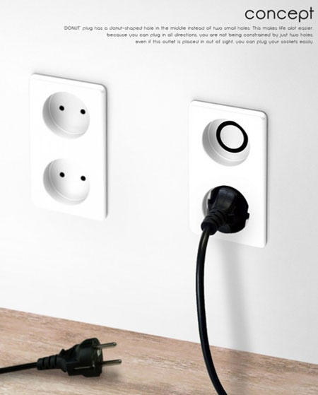 插頭的另一種解決方案：Donut Plug Socket