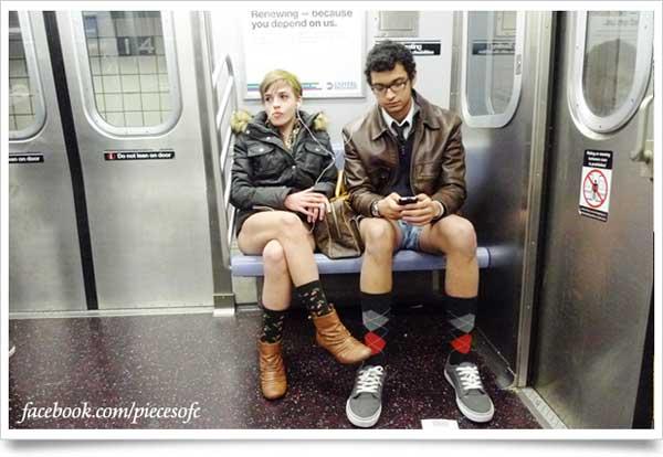 千人脫褲搭地鐵！No Pants Subway Ride 2012
