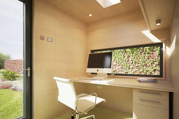 在自家後院可以辦公的Micro Pod花園工作室