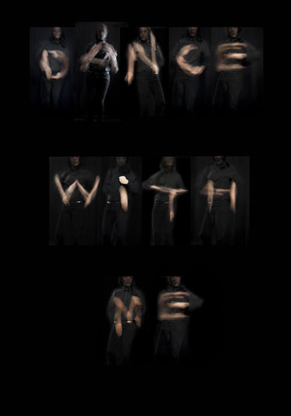 無影手！利用視覺殘留做成的英文字型