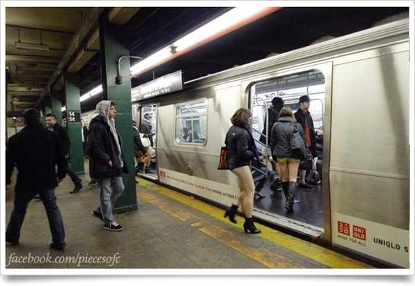 千人脫褲搭地鐵！No Pants Subway Ride 2012
