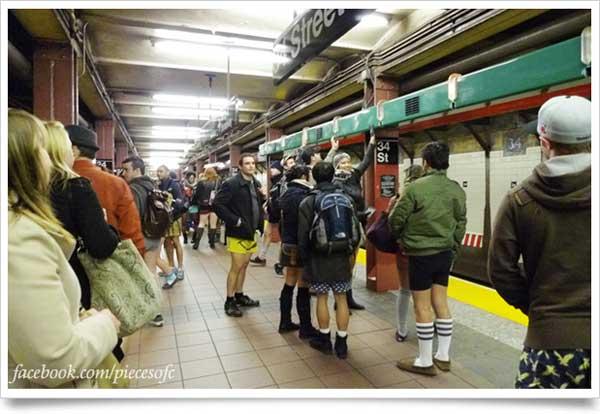 千人脫褲搭地鐵！No Pants Subway Ride 2012