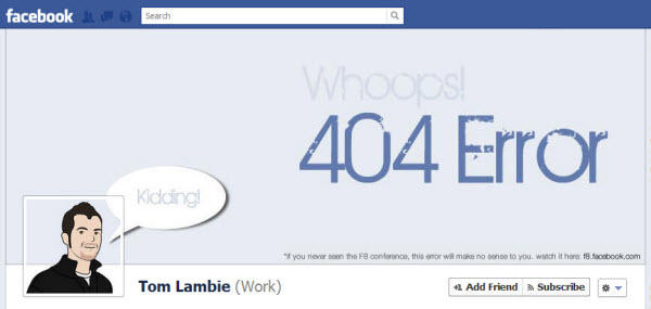 Facebook的時間軸創意頁面設計