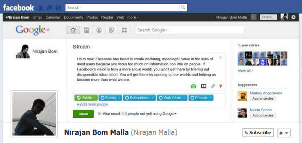 Facebook的時間軸創意頁面設計