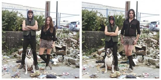 誰說情侶裝一定要穿得一樣呢？交換穿更有愛意呀！(硬撐)