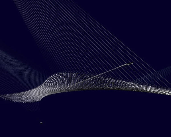 上千把叉子組成的飛天巨魚