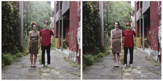 誰說情侶裝一定要穿得一樣呢？交換穿更有愛意呀！(硬撐)