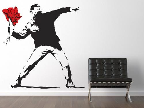 【生活玩物】貼一張Banksy壁貼,塗鴉大師到你家!