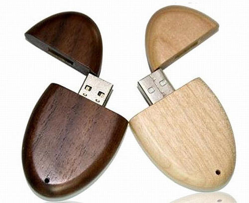 自然的純淨風味～10款木製USB隨身碟