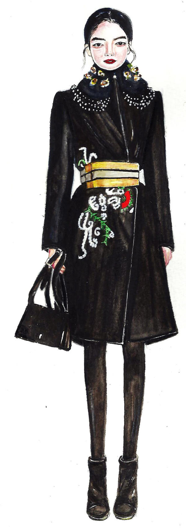 【讀者投稿】將路人的穿著轉化為時尚服裝手繪稿