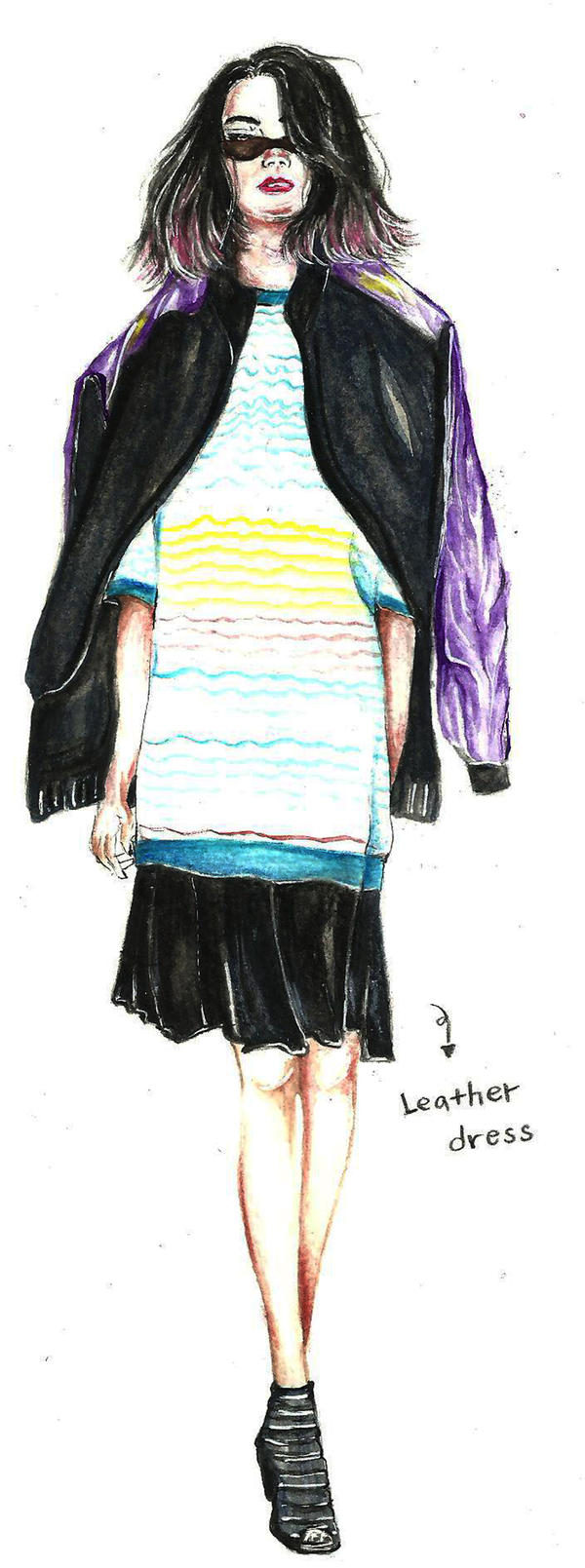 【讀者投稿】將路人的穿著轉化為時尚服裝手繪稿