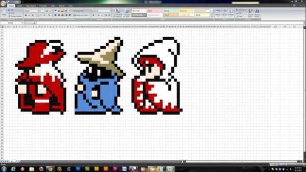 22張很難想像能夠以微軟Excel軟體繪製出來的美術神作