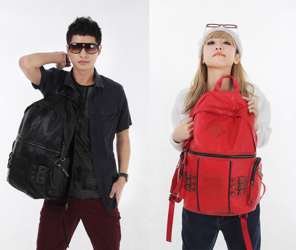 【開箱】揹起皮革質感的包包輕鬆走跳，MxM木村原宿仿皮雙肩包