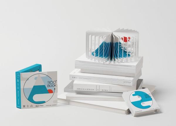 壯麗富士山縮小成迷你立體書，360-degree books 