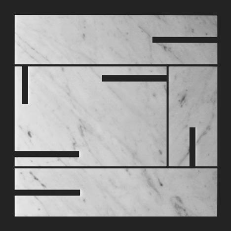 像模型一樣拼接組裝的 NG品大理石片