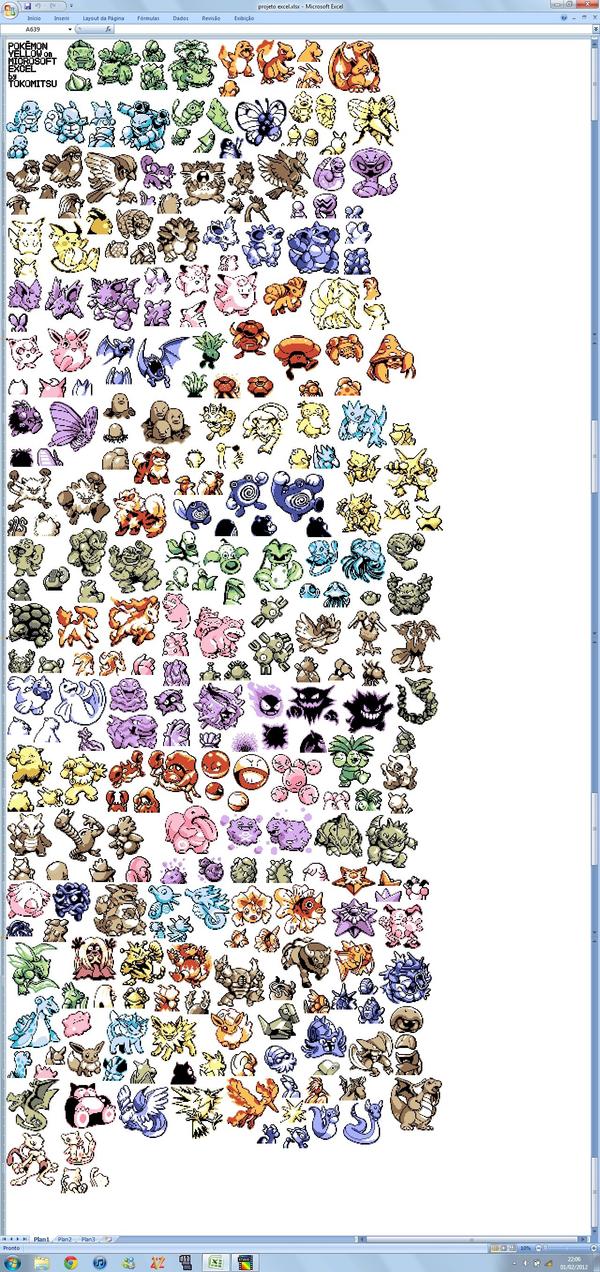 22張很難想像能夠以微軟Excel軟體繪製出來的美術神作